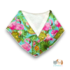 Bandana para Perro y Gato Poolside Flamingos y Palmeras Estilo Camisa Tropical con Botones de Madera | D’Patitas Summer Collection