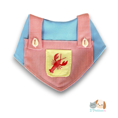 Bandana Lobster Roll para Perro y Gato | Hamptons Pet Club by D'Patitas