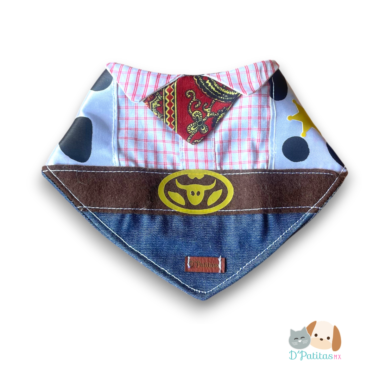 Bandana Woody para Perro y Gato | Inspirada en el Vaquero Favorito by D'Patitas